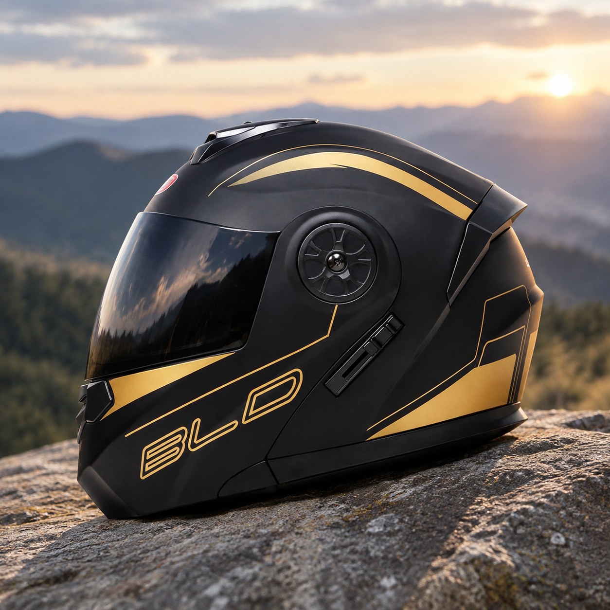 Motorcycle Helmet DOT LL, Black