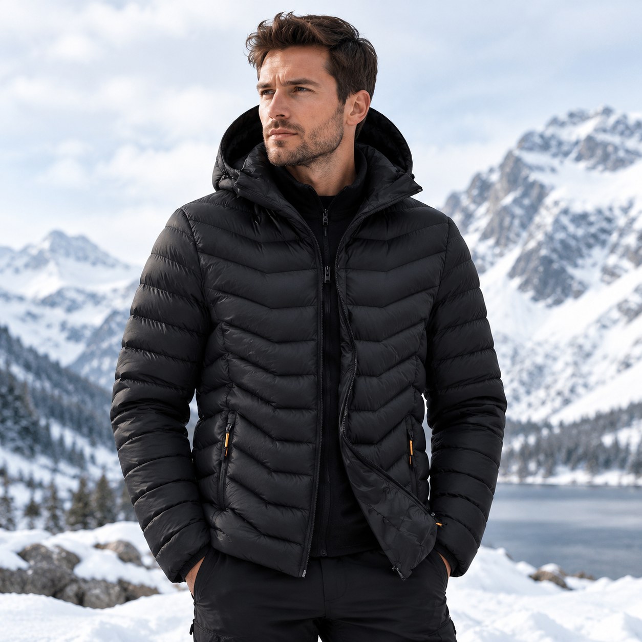 (S-26 Black) Please note that our names start with the color — Men's clothing