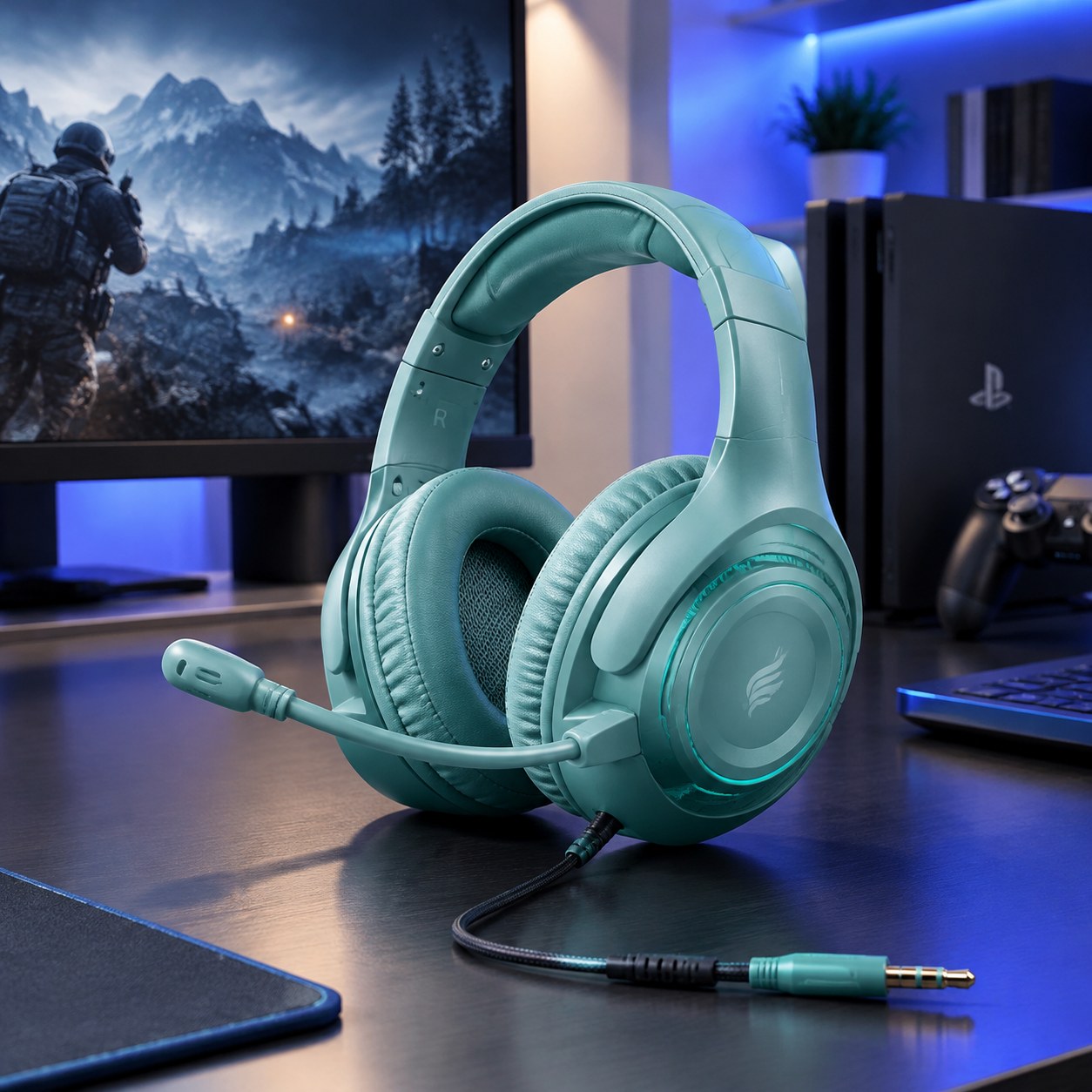 Dark Red Brand Gaming Headsets, PS4 Headsets, Xbox Headsets with 7.1 Spatial S — Computer peripherals