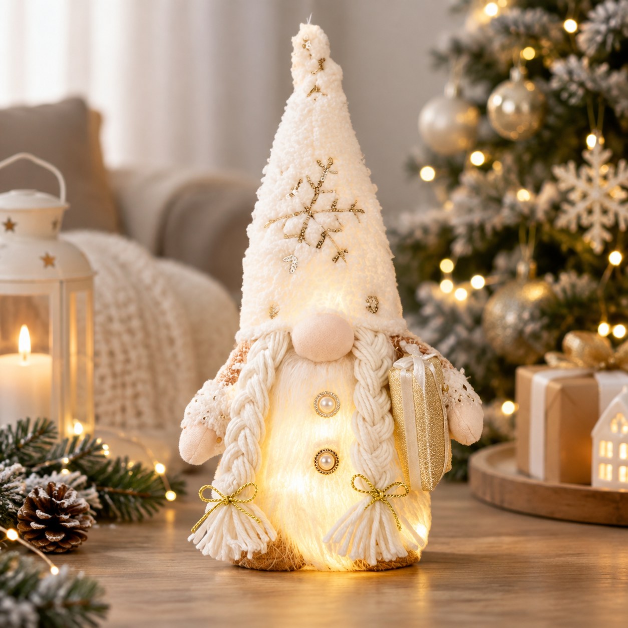 Glowing Gnome 30cm — Christmas