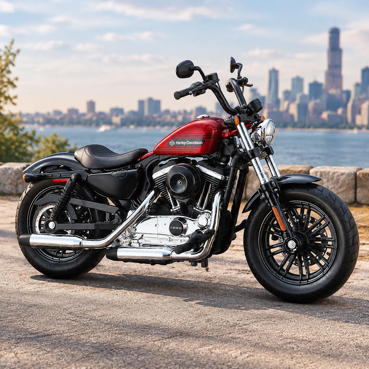 Maisto 1:18 Harley-Davidson 2009 FXDFSE CVO Fat Bob Diecast Motorcycle — Unusual gifts