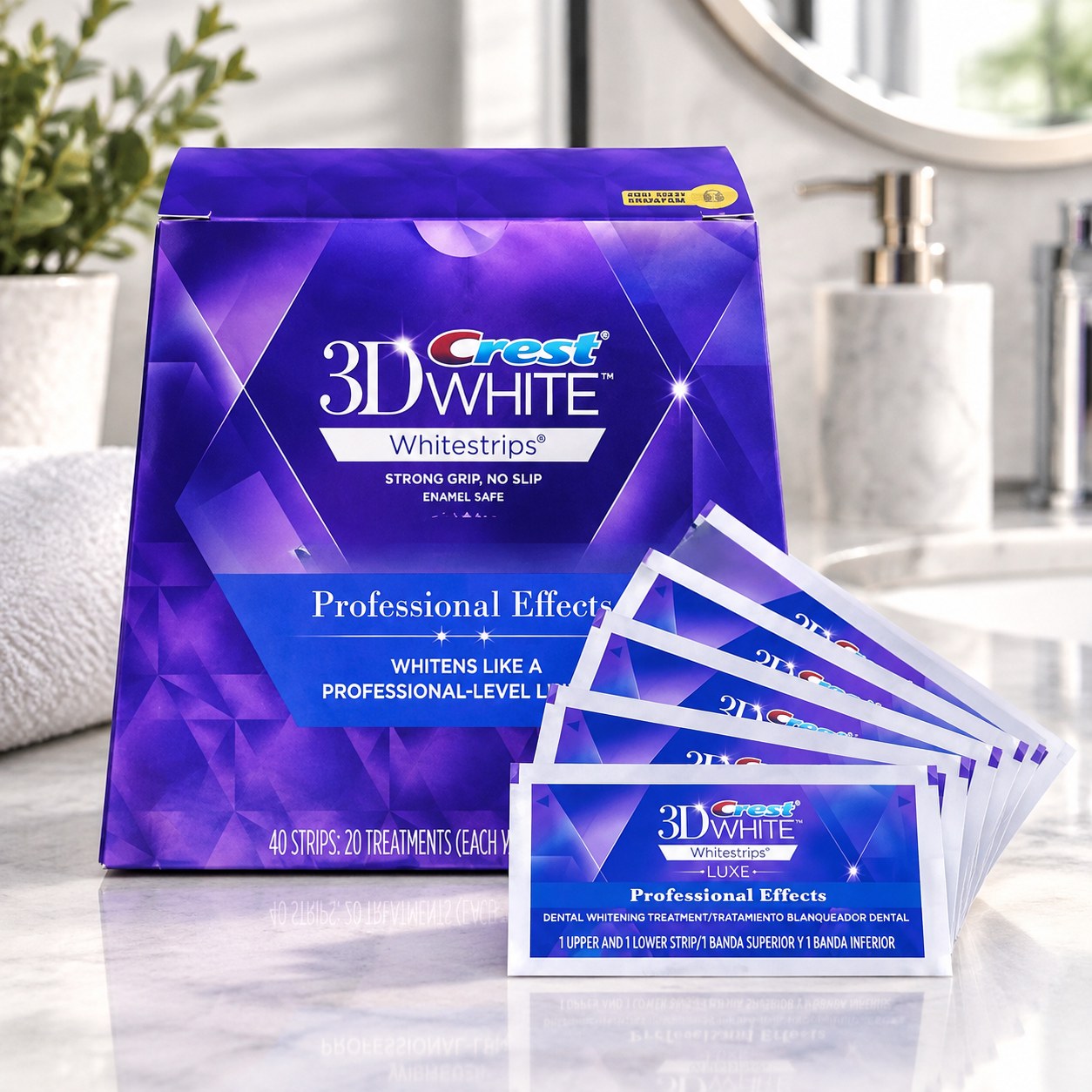 Crest 3D White Professional Effects Teeth Whitening Kit, 40 strips — Perfume and cosmetics