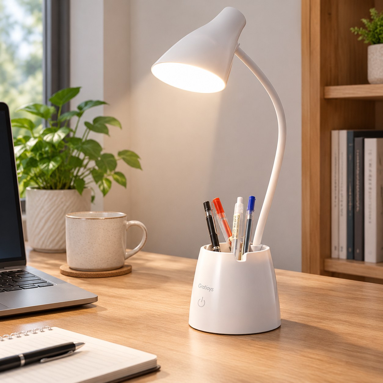 Dark Red Brand 2024 Desk Lamp with Dimmable Brightness and Eye Protection, LED — Lighting