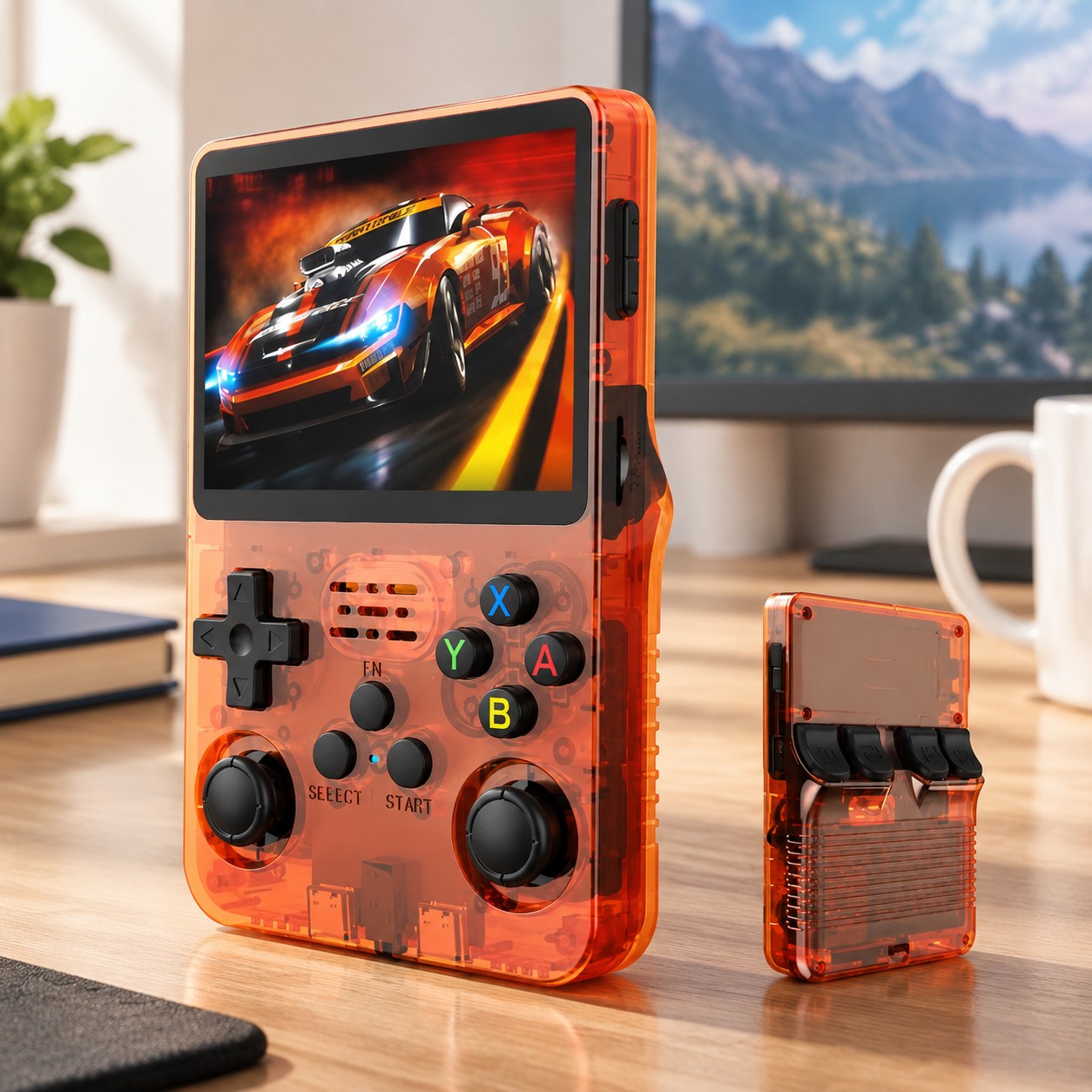 BOYHOM R36S Retro rokas videospēļu konsole Linux sistēma 3,5 collu IPS — Gaming