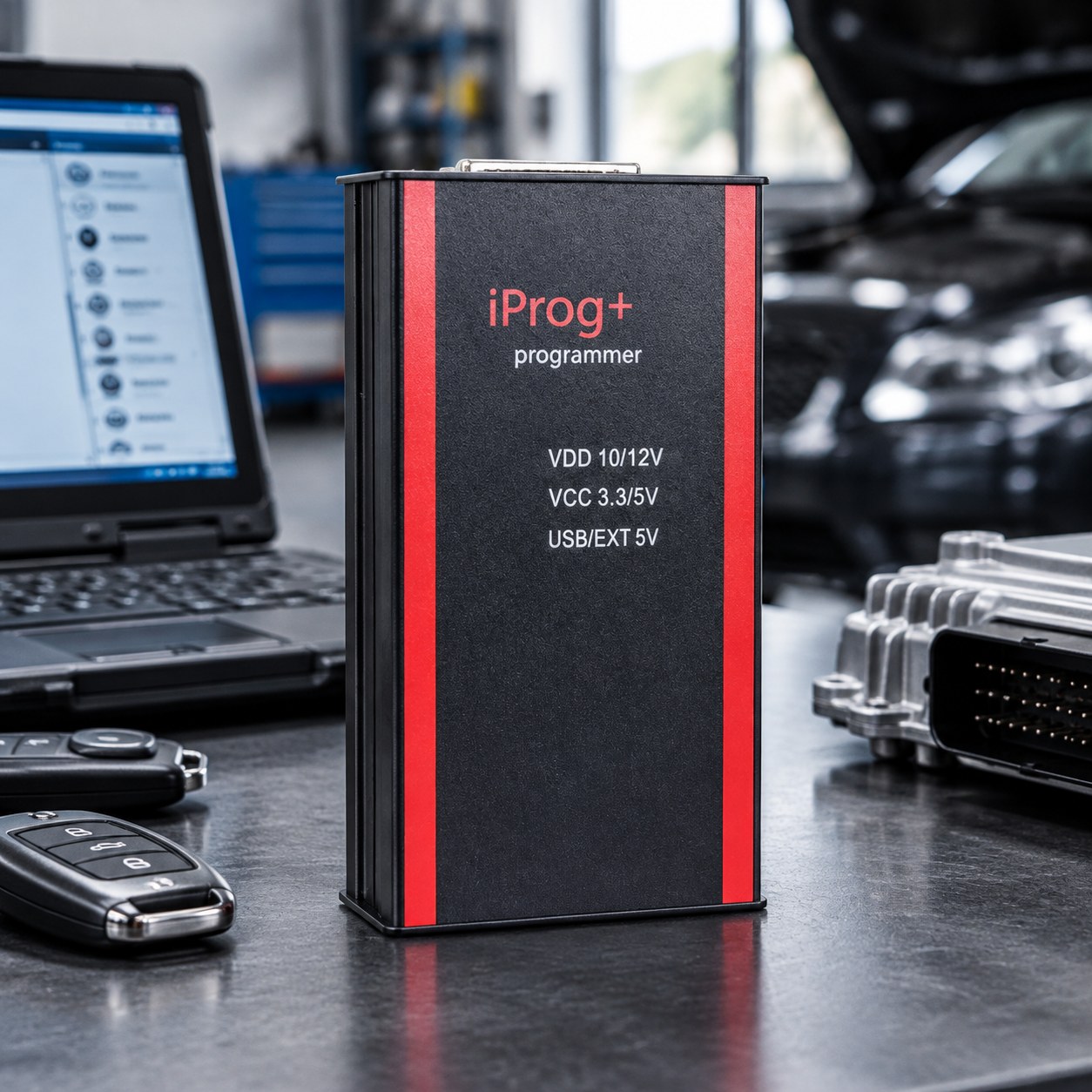 12V Iprog+ Pro V87 Automotive Key Programmer ECU Tool — Car accessories