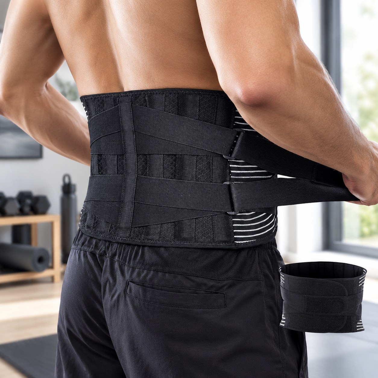 Universal Adjustable Lumbar Support Belt — Sports equipment