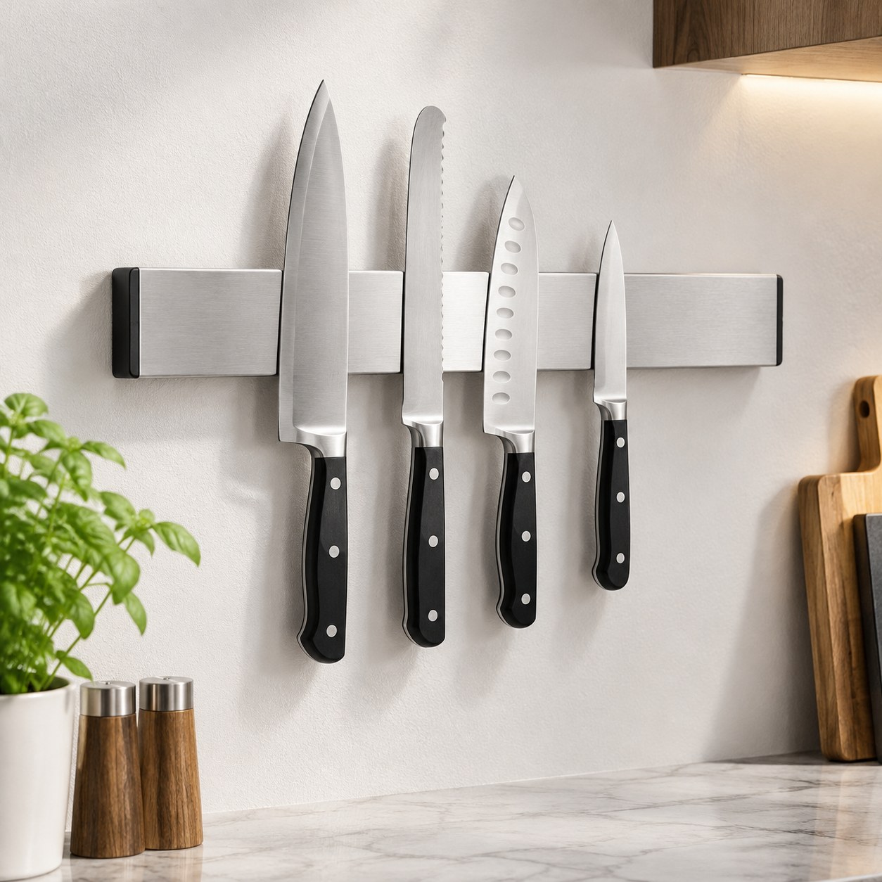 Stainless Steel Magnetic Knife Holder for Kitchen — Hand tools