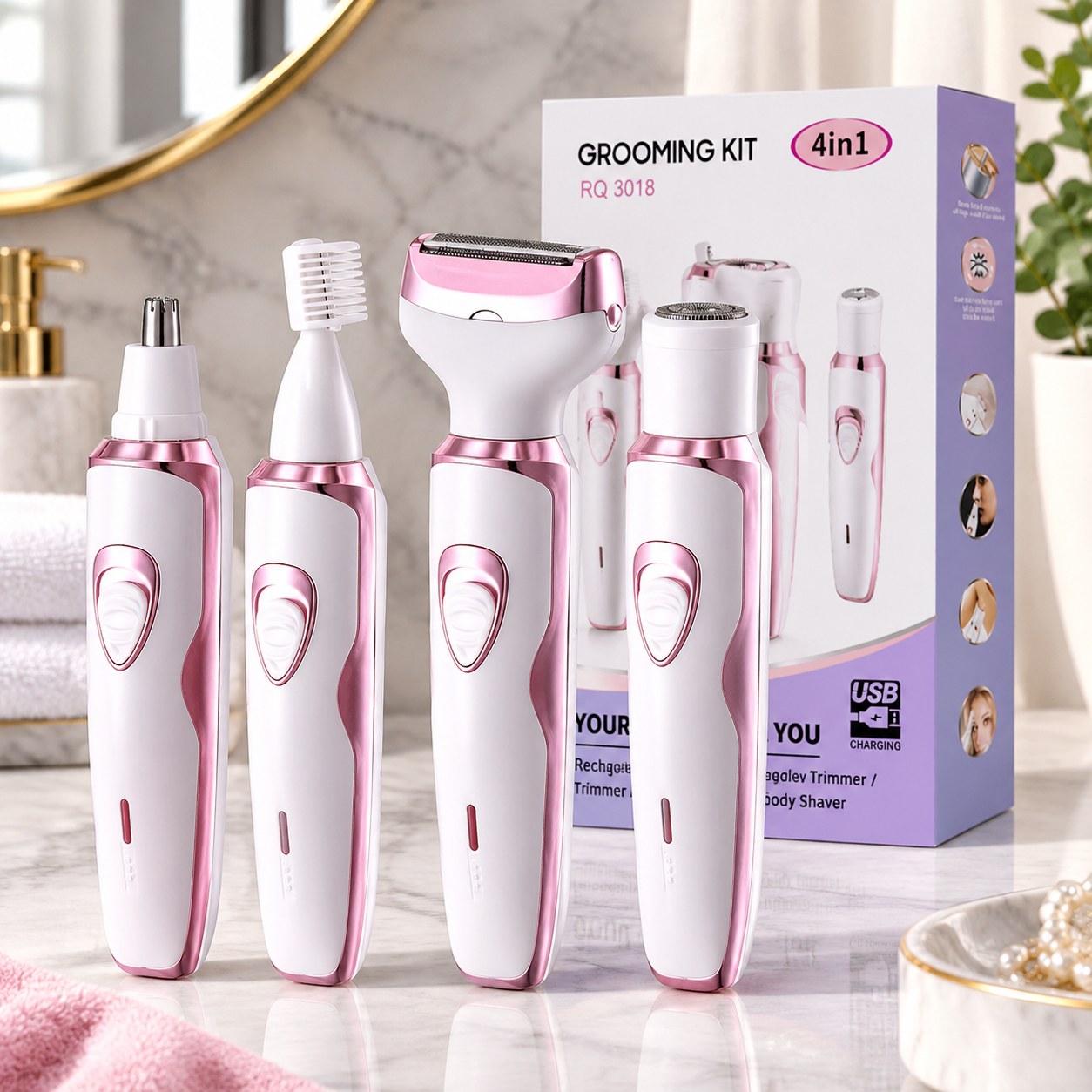 Women's 4-in-1 electric shaver. — Perfume and cosmetics