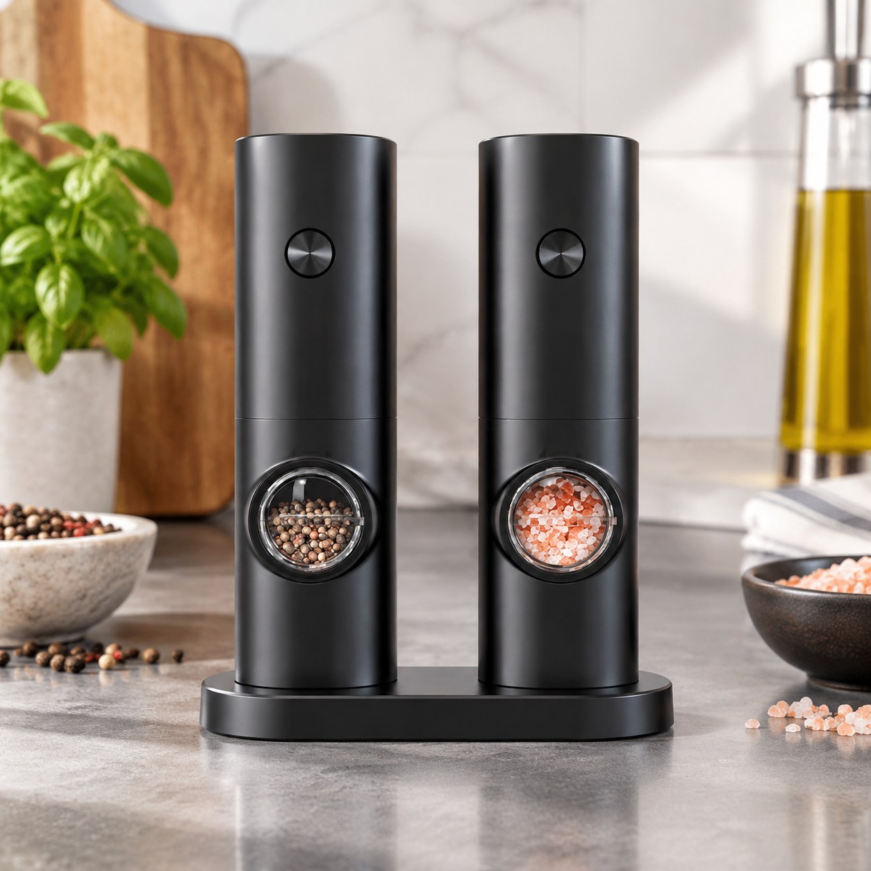 Electric Pepper Mill with Storage Base — Kitchen and tableware