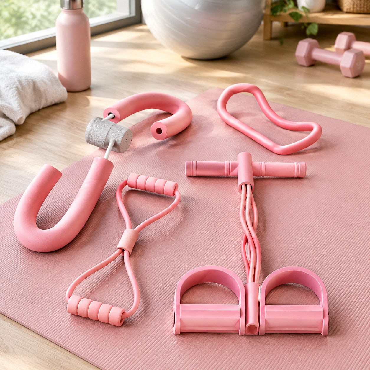 4-Pack Yoga and Fitness Resistance Bands — Sports equipment