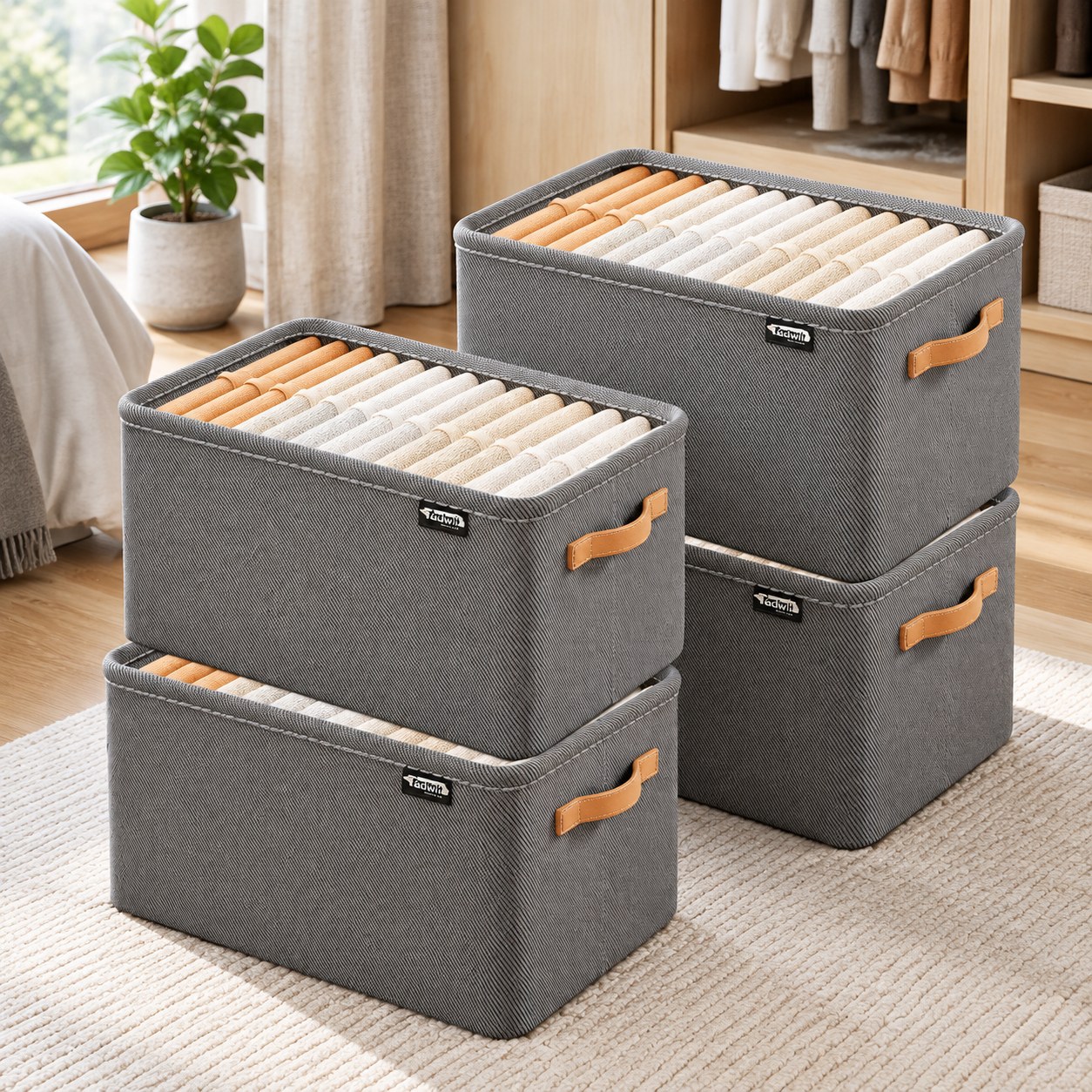 Tadvi Storage Boxes, 4 pcs. — Household essentials