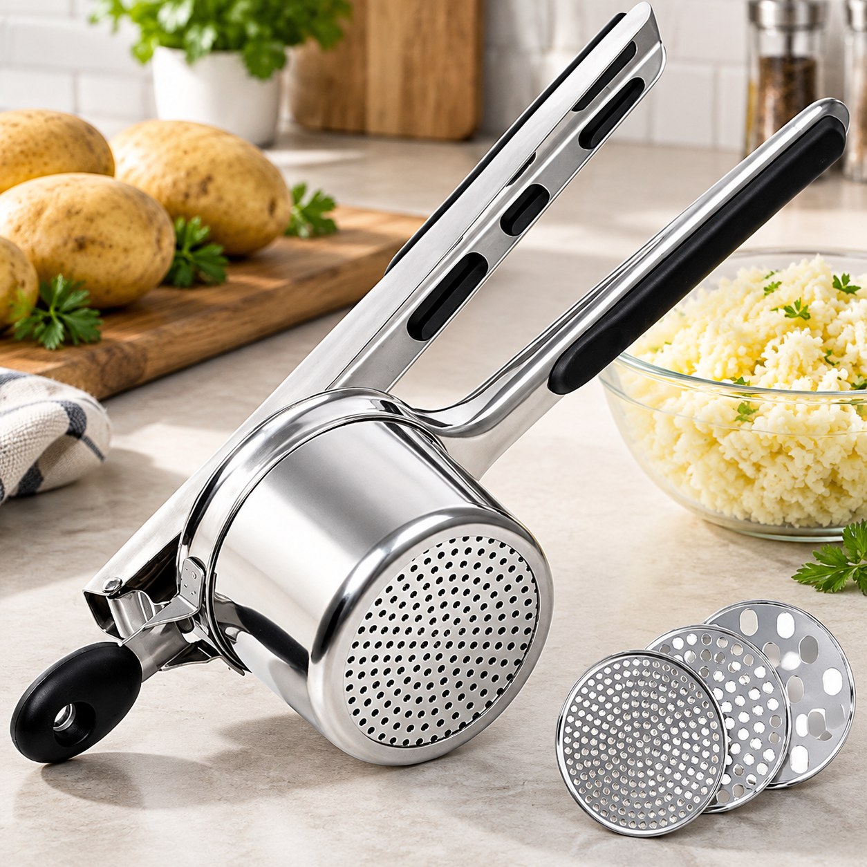 Potato Masher, 4 Pieces — Kitchen and tableware