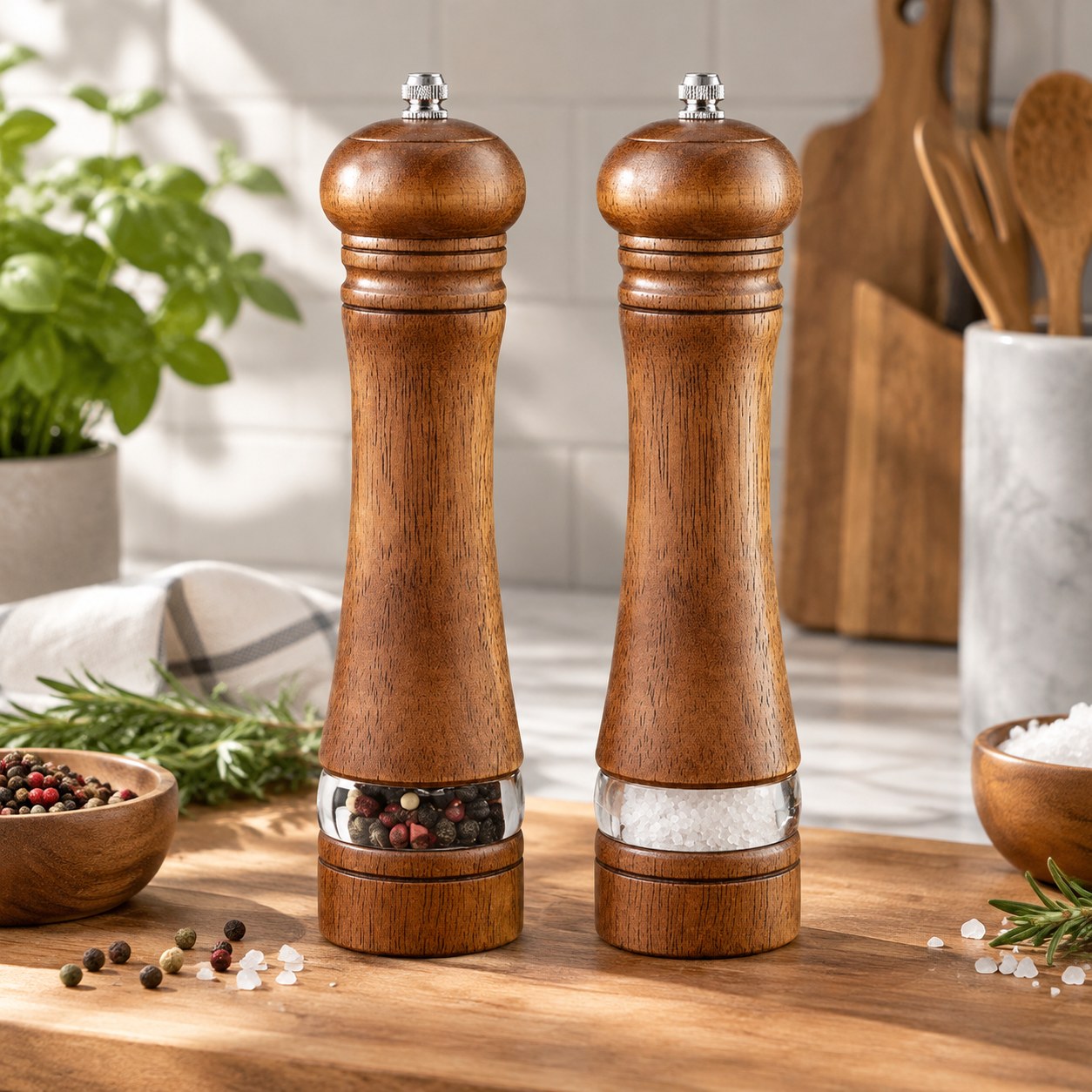 Salt and Pepper Mills, 2 pcs. — Kitchen and tableware