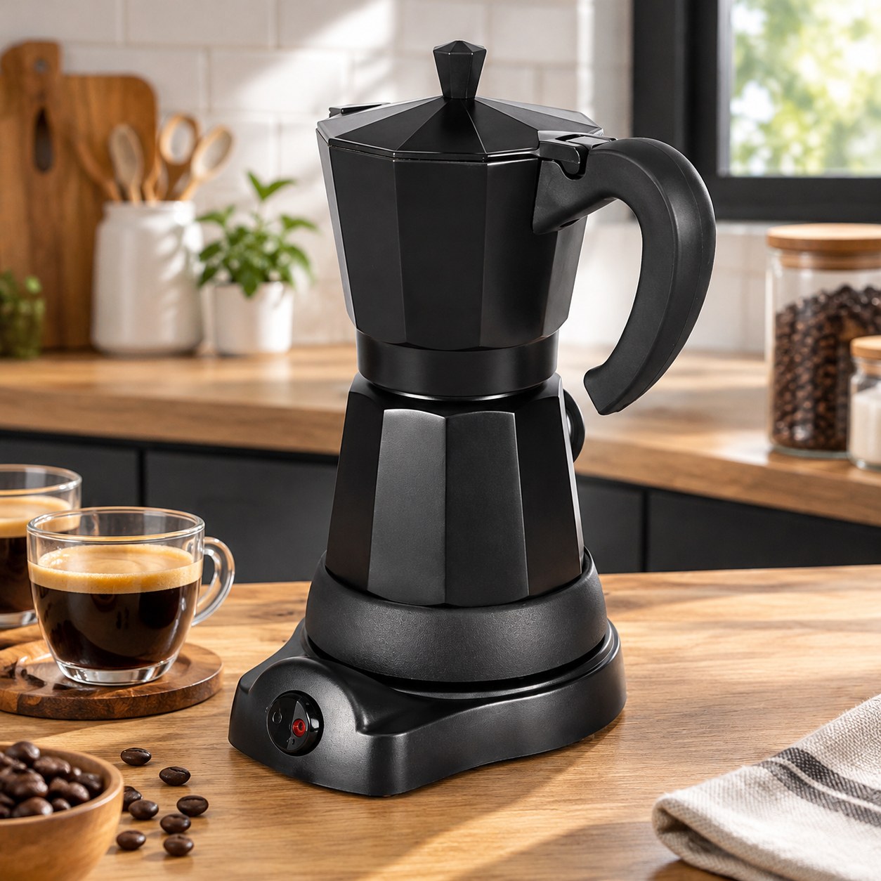 Crediri 300 ml Aluminum Electric Coffee Maker, 6 Cups — Kitchen and tableware
