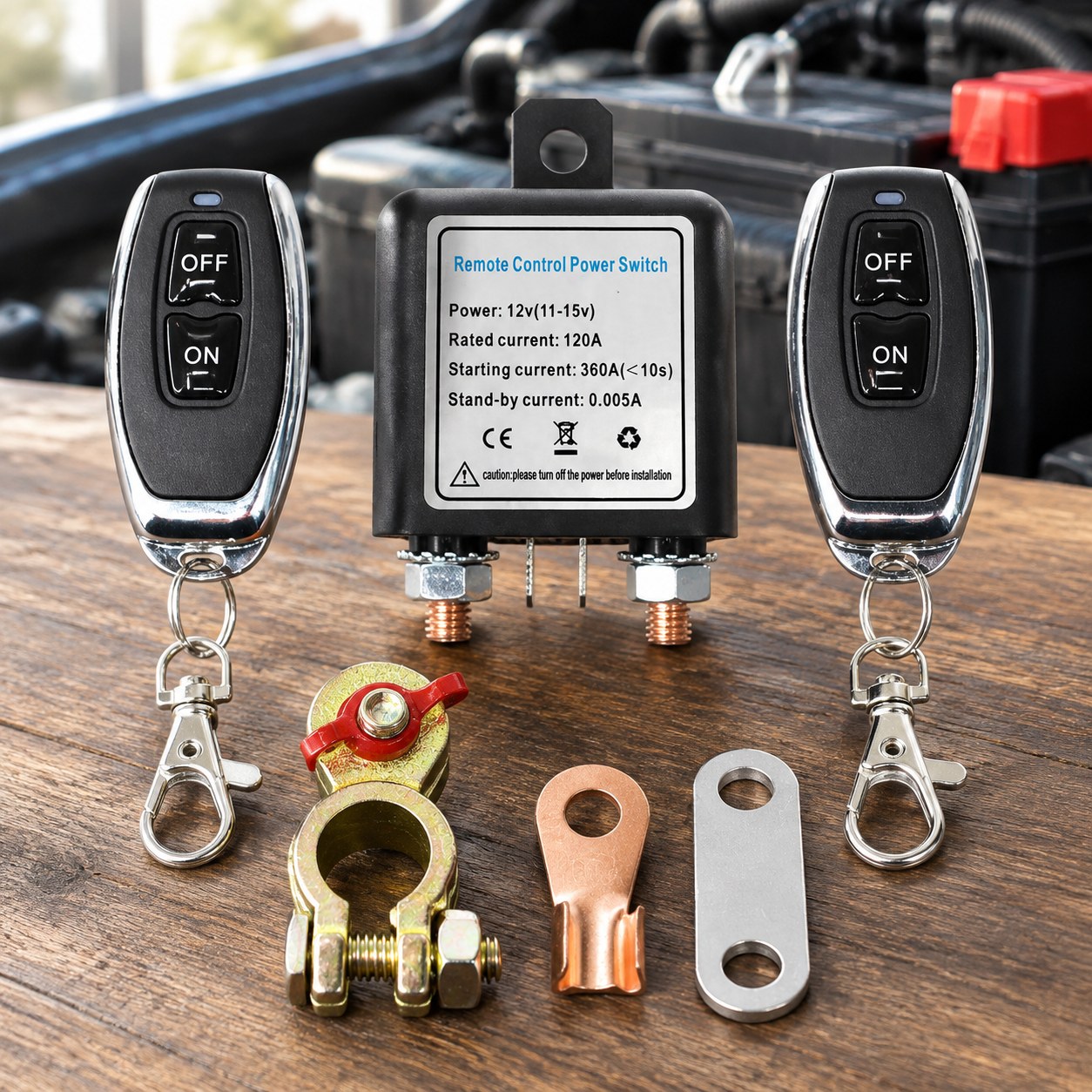 12V Car Battery Relay Wireless Remote Disconnect Switch — Car and motorbike