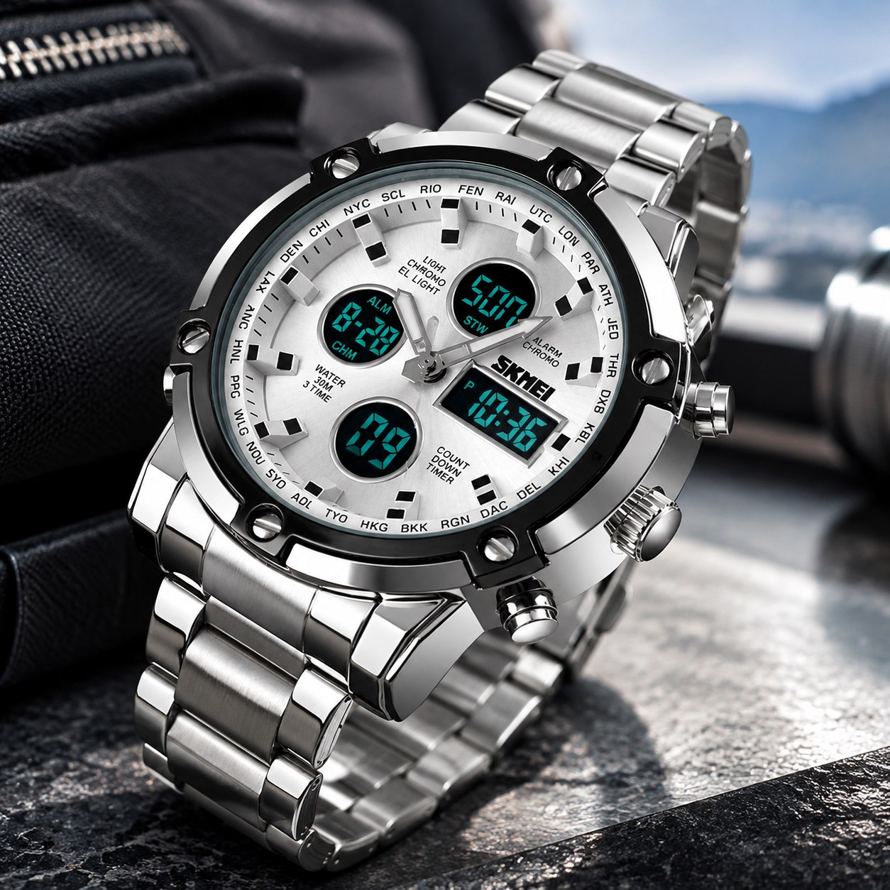 Men's Watch / Bracelet / Skmei / Multi-function / Electronic