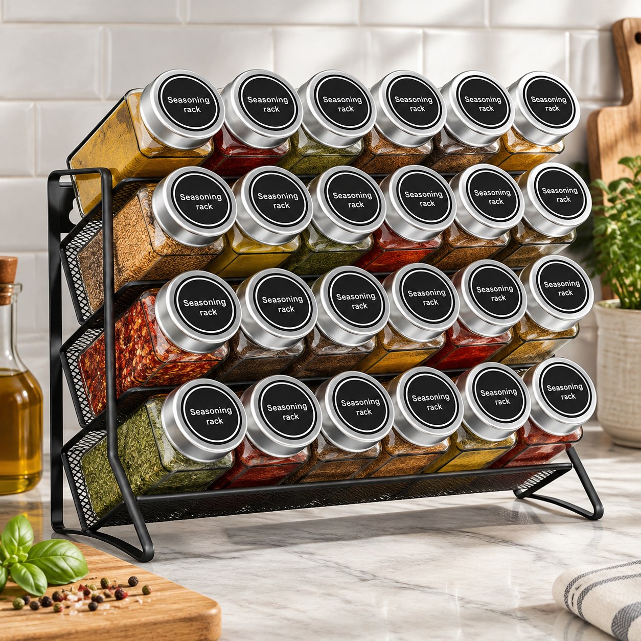 Wall-Mounted Spice Organizer — Kitchen and tableware