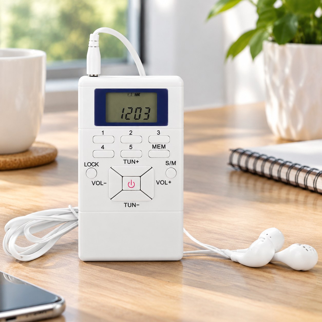 Pocket FM Radio - Mini Portable Radio Receiver with LCD Screen and — Audio and video equipment