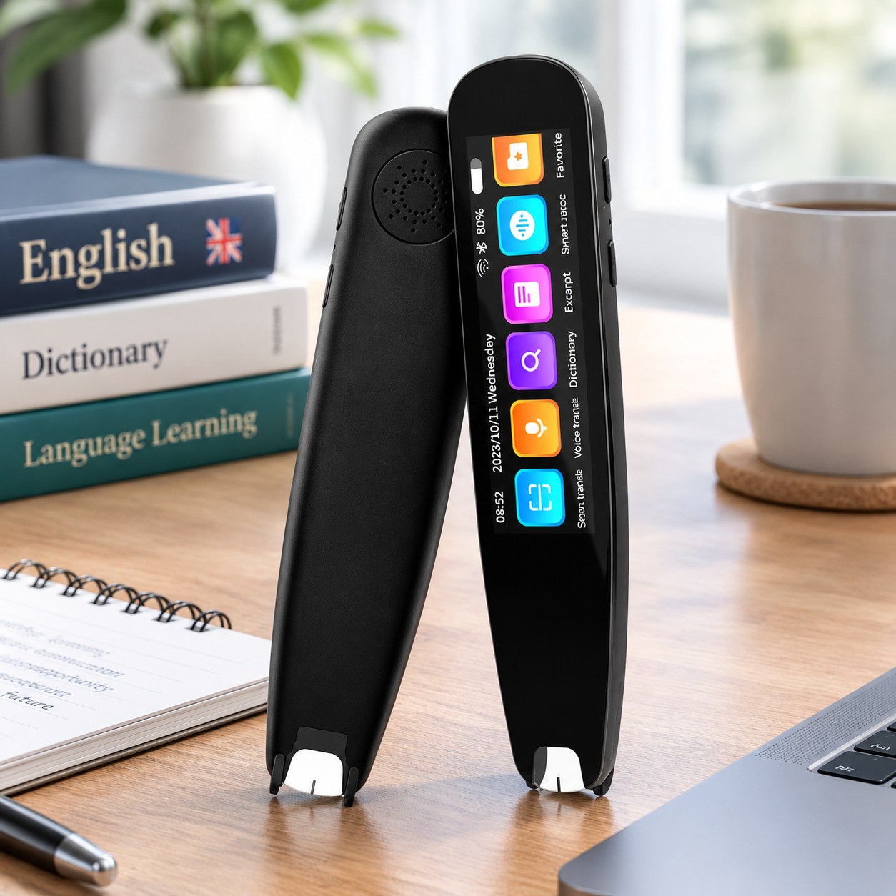 Dark Red Brand Text to Speech Scanner Pen, 131 Languages — Smartwatches and fitness bands