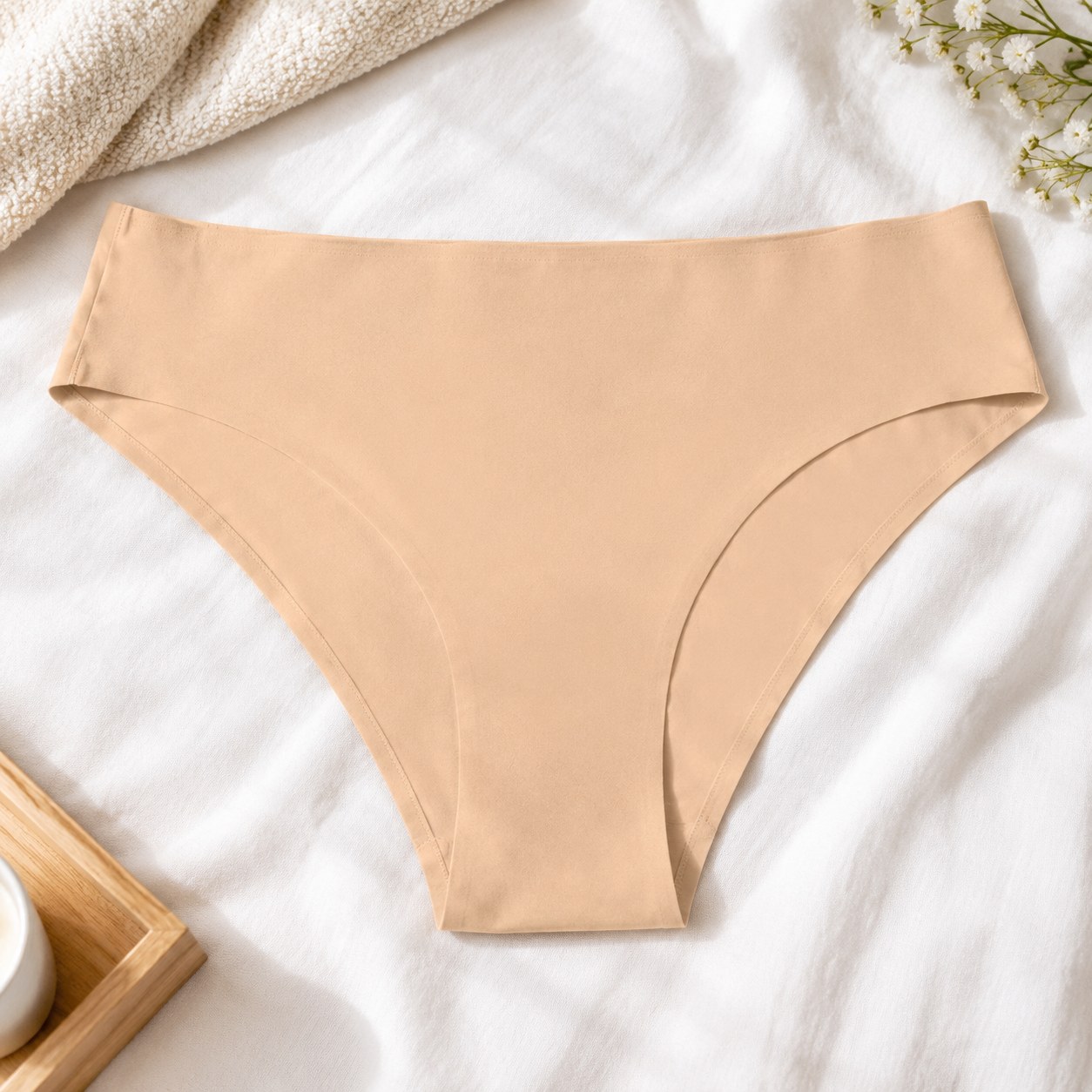 Beige Panties — Women's underwear