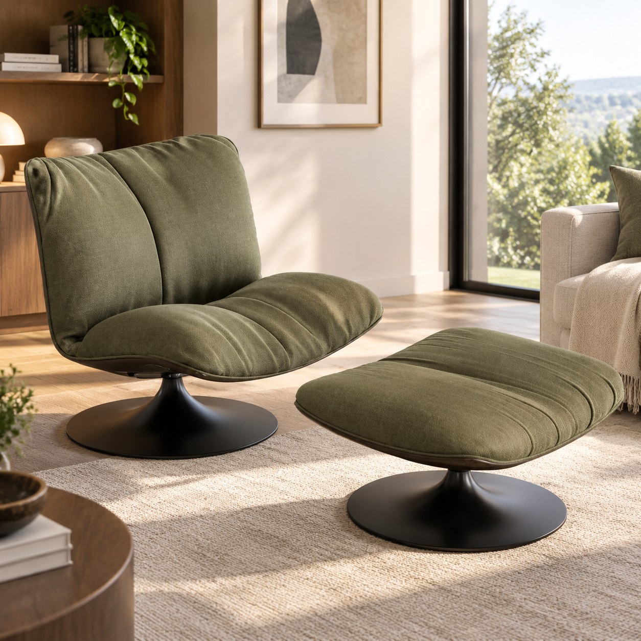 Minimalist Rocking Chair Style, Modern, Light and Luxurious — Living room furniture