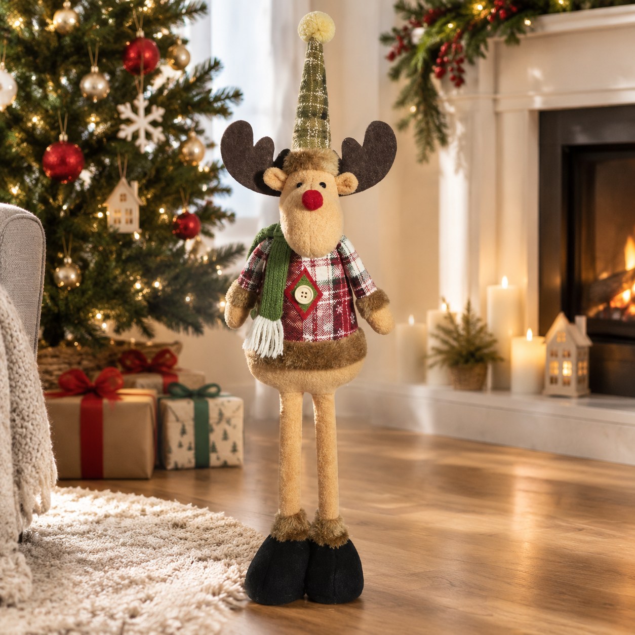 Jumi Christmas Reindeer, Adjustable Height 62 cm