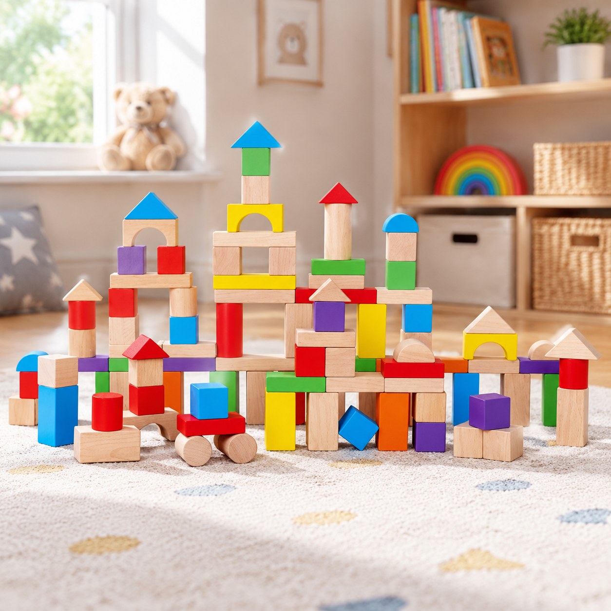 Building Block Classic Wooden Blocks for Kids — Toys