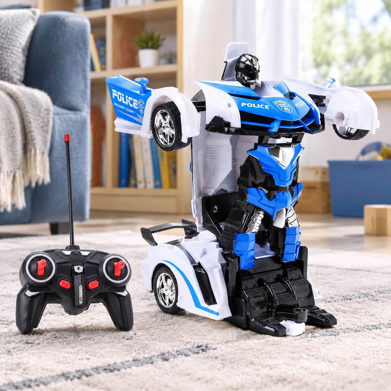 RC Police Car Robot — Toys for boys