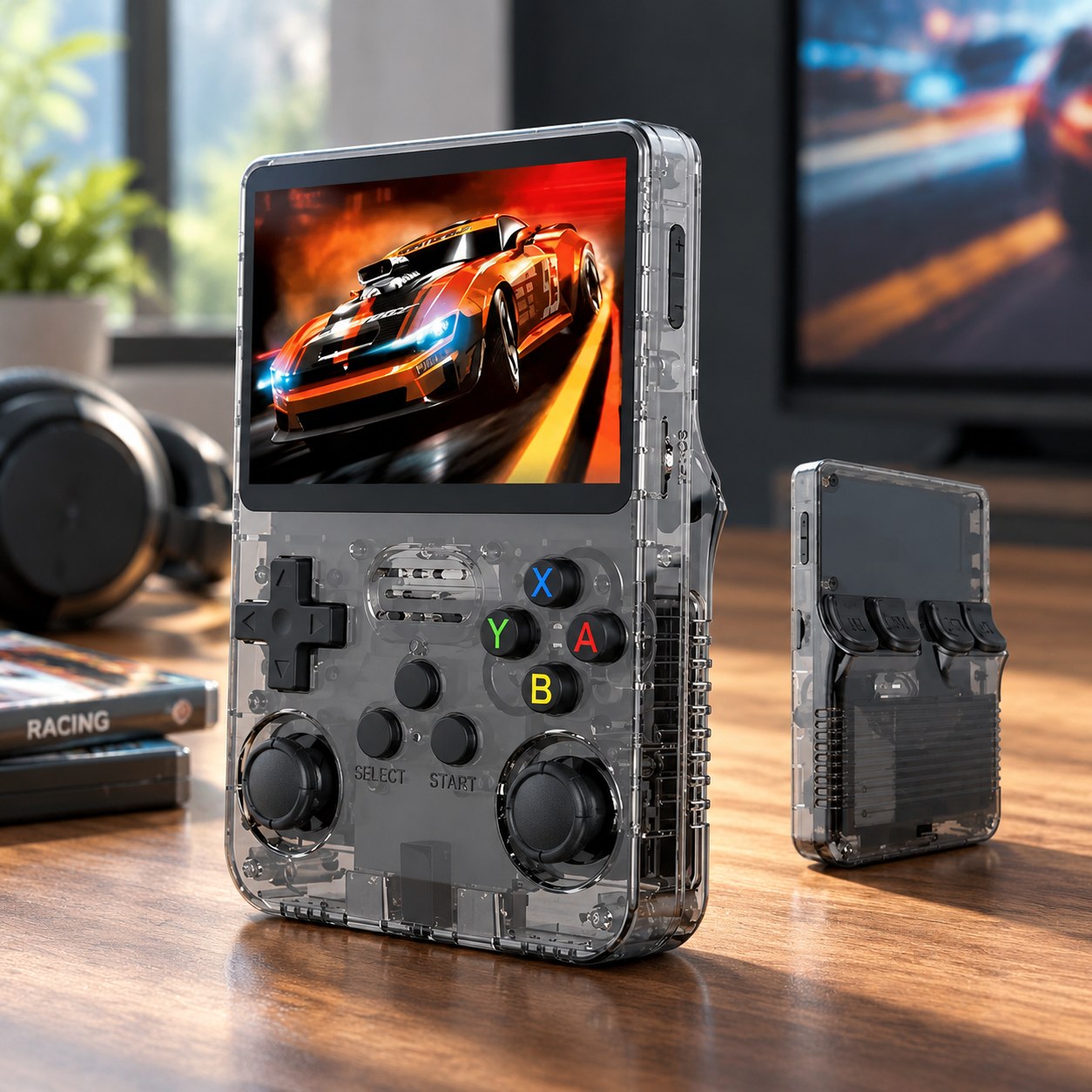 Retro Game Console R36S with 3.5-inch IPS Screen, Portable — Gaming