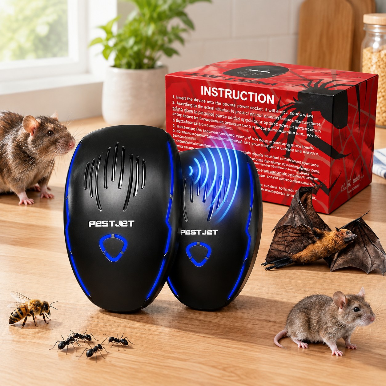 Ultrasonic Pest Repeller - for rats, bees, flies, ants — Garden