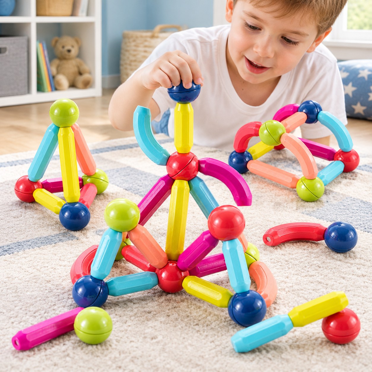 MalPlay Magnetic Constructor, 66 Pieces — Toys