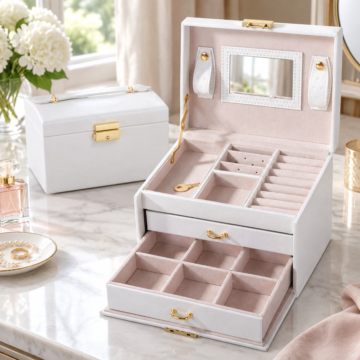 Jewelry Box, White