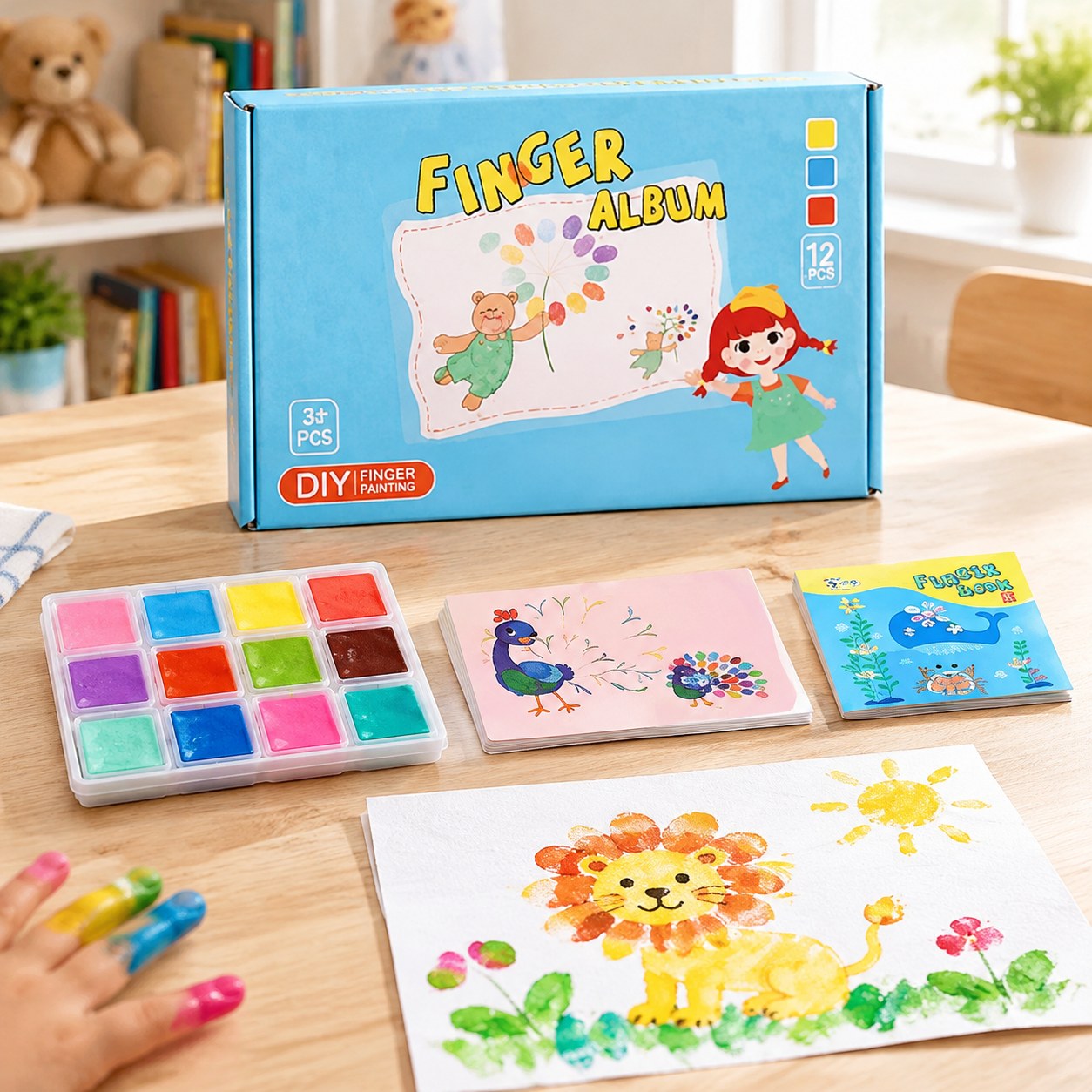 Finger Painting Set "Animals"