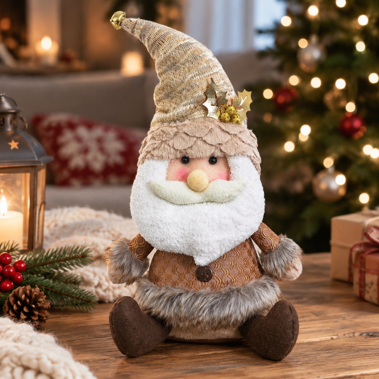 Jumi Sitting Santa Claus, 35 cm — Christmas