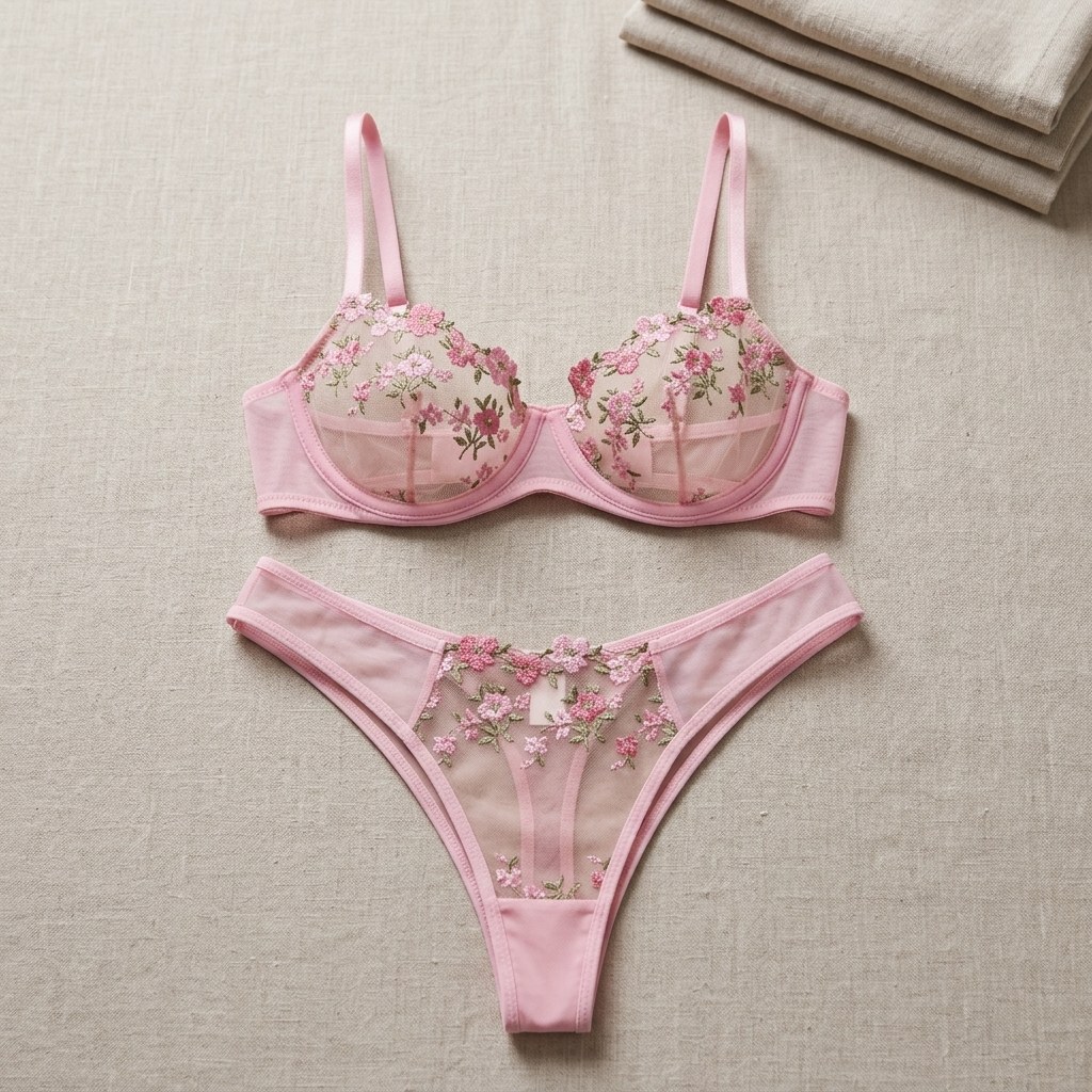 Alexa Pink Lingerie Set — Women's underwear