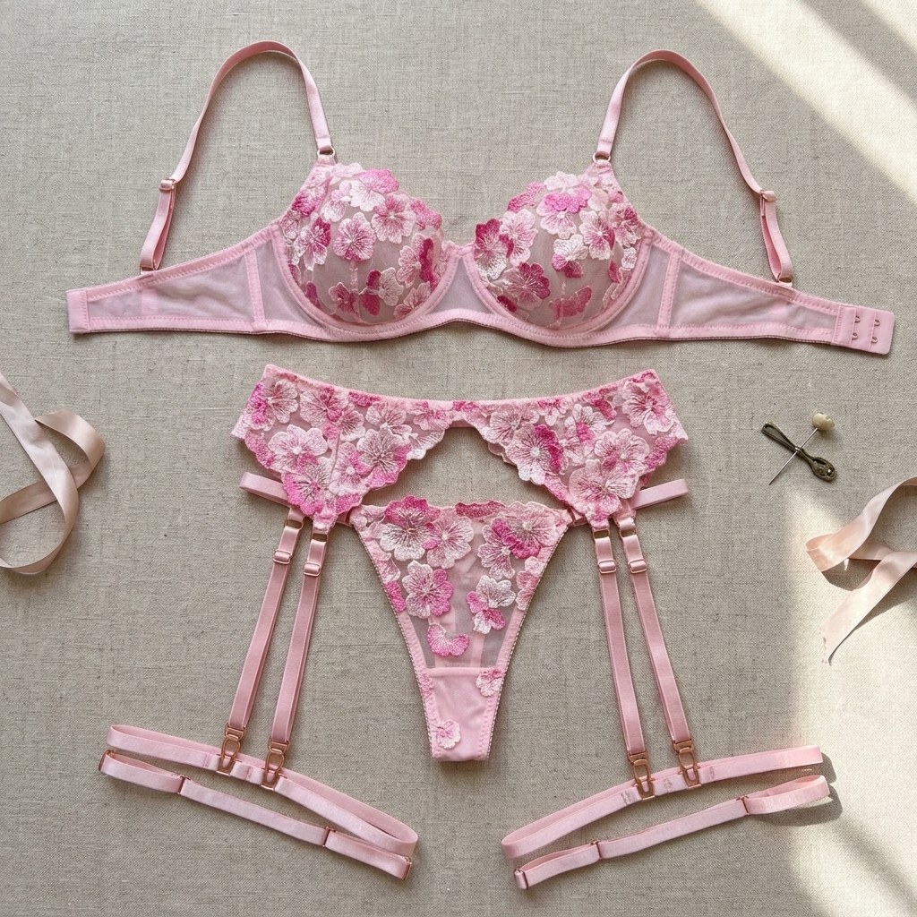 Pinky Lingerie Set — Women's underwear