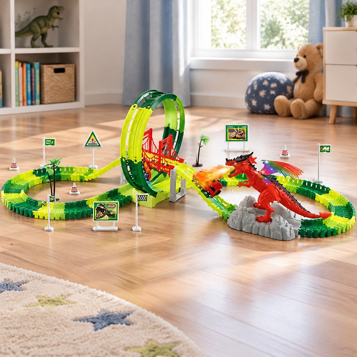 Spray Dinosaur Toy Race Track — Toys for boys