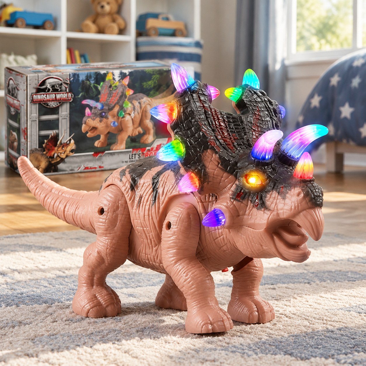 Dinosaur World Musical Triceratops Dinosaur — Toys for boys