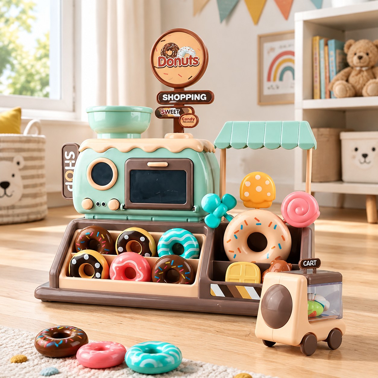Mini Candy Donuts Shoping Kids Play Set — Toys for girls