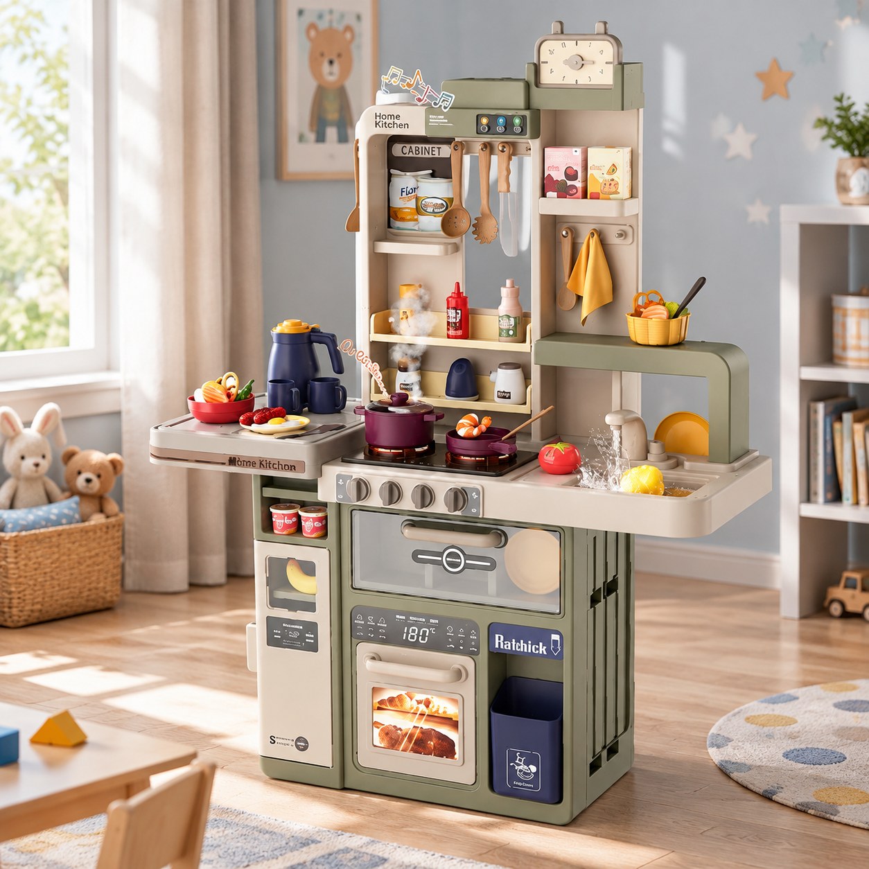 Kitchen Spray Spray Kitchen Children's Play Kitchen — Toys for girls