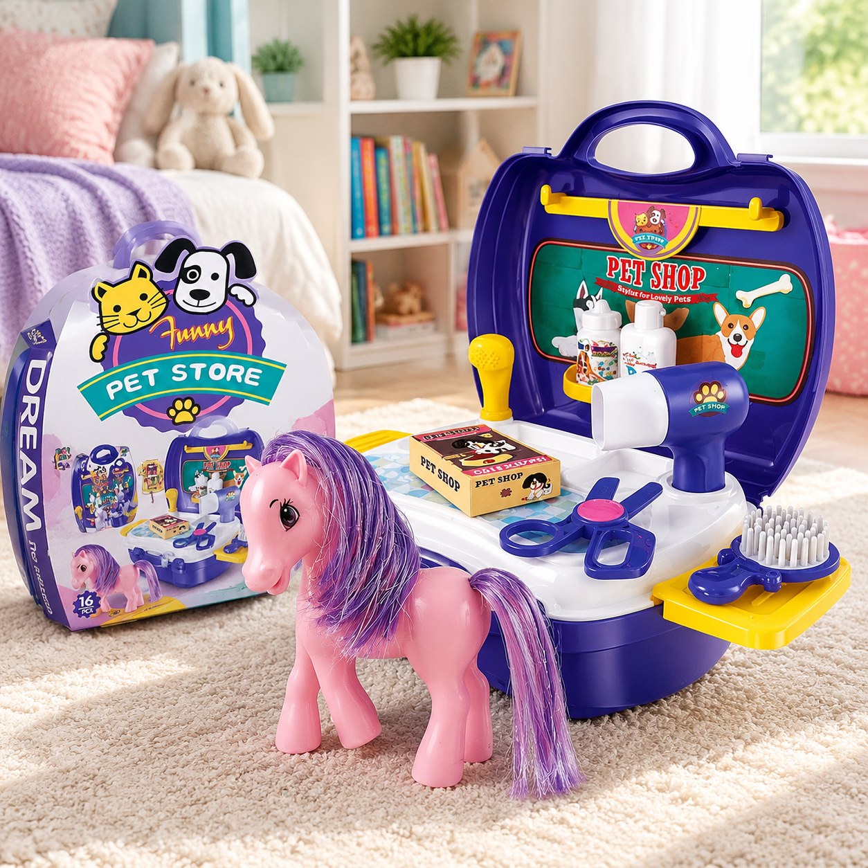 Bowa Play Set - Pet Store Beauty Salon — Toys for girls