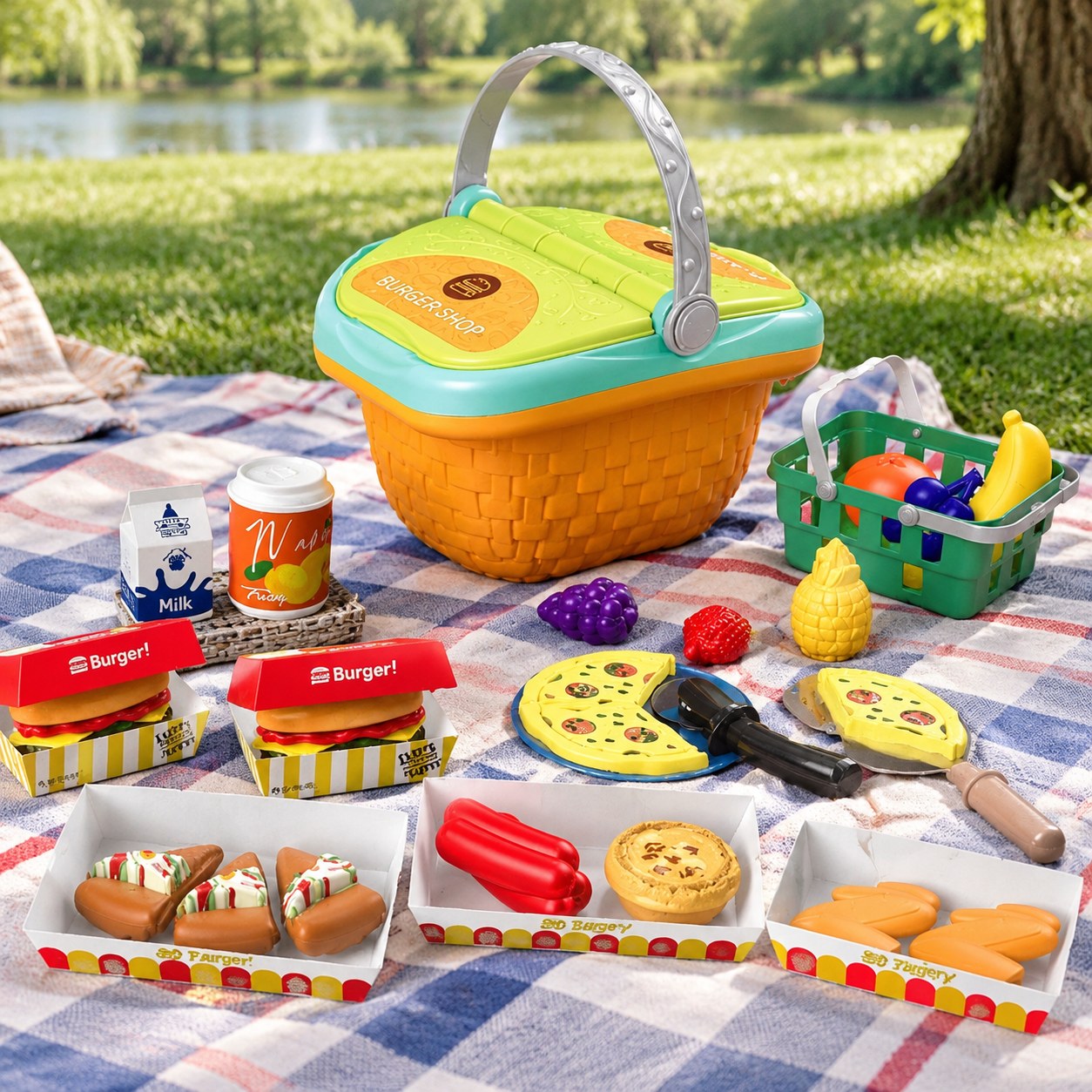 Vanyeh Burger Picnic Basket — Toys for girls