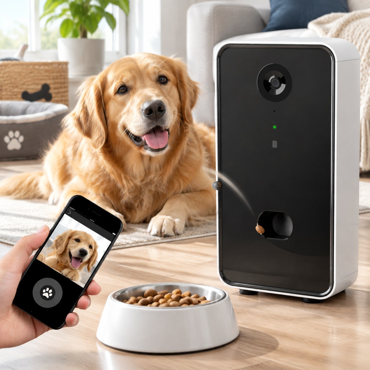 Dark Red Brand Pet Treat Dispenser for Cats/Dogs