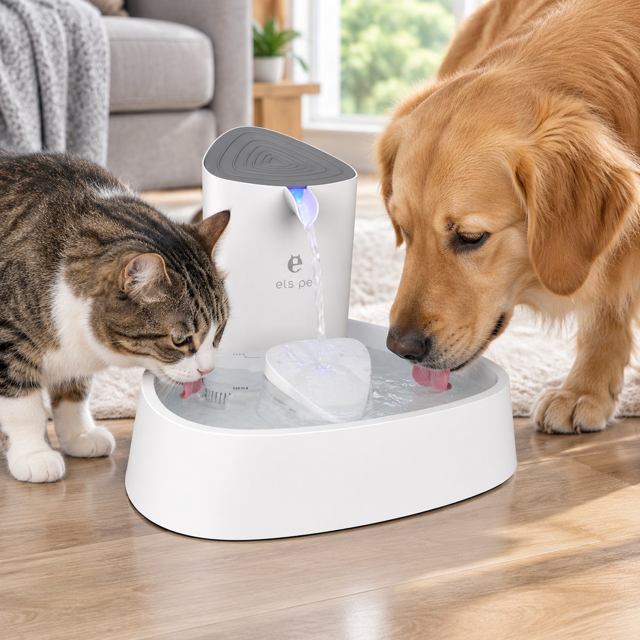 Dark Red Brand Automatic Fountain for Cats/Dogs