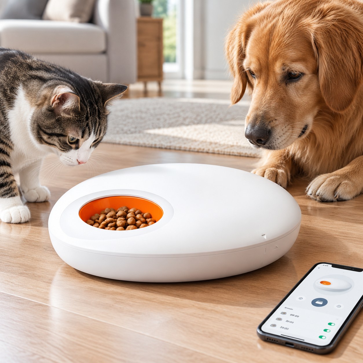 Dark Red Brand Automatic Cat/Dog Feeder + APP Control