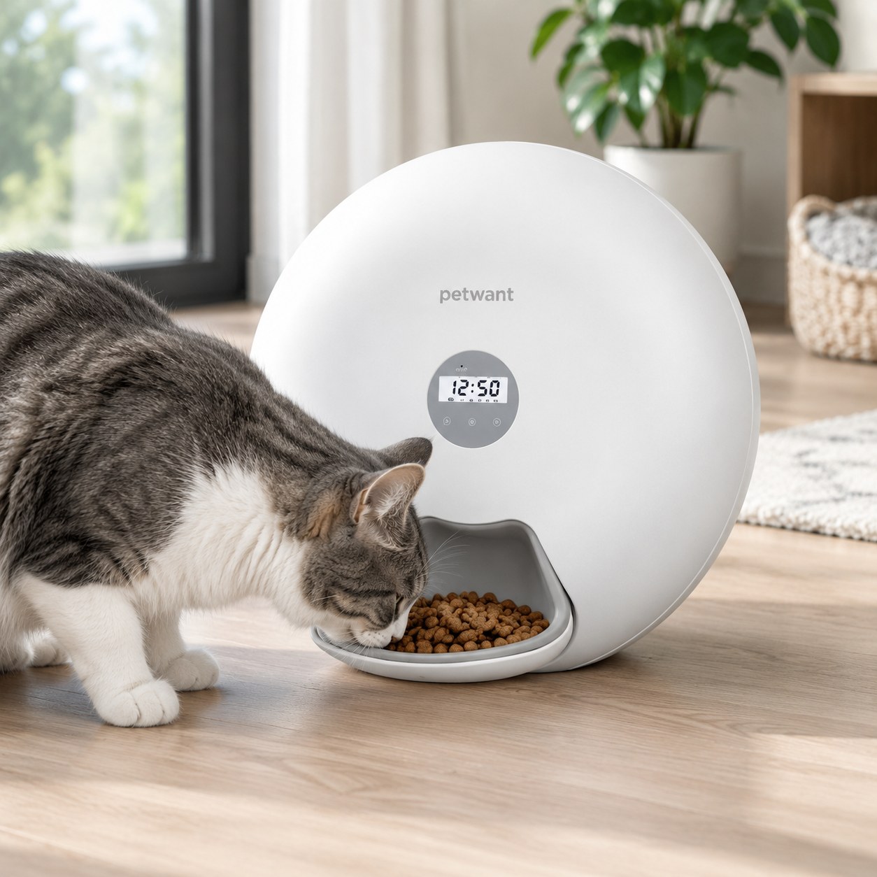 Dark Red Brand Automatic Cat/Dog Feeder