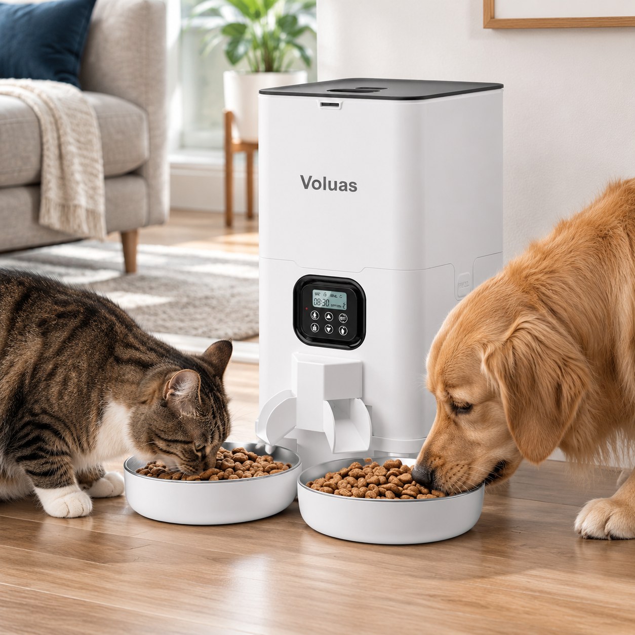 Dark Red Brand Automatic Cat/Dog Feeder