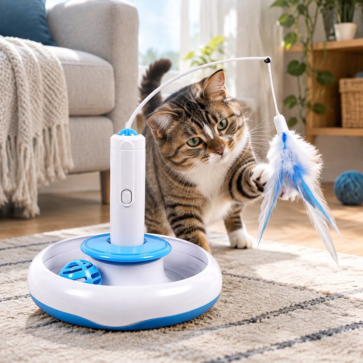 Dark Red Brand Electronic Interactive Cat Toy