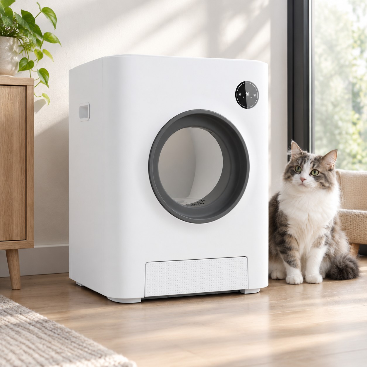 Dark Red Brand SMART Litter Box for Cats