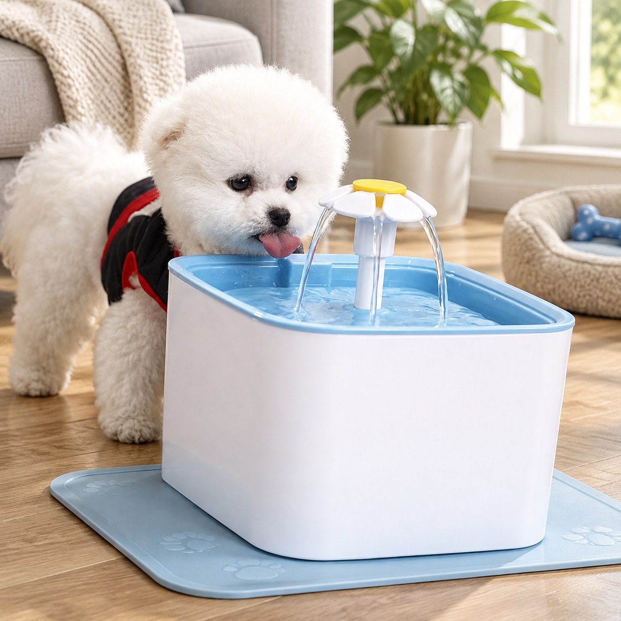 Automatic Pet Fountain + Mat — Plumbing, heating and climate